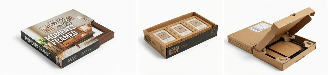 Different types of retail packaging for wholesale picture frames Different types of retail packaging for wholesale picture frames